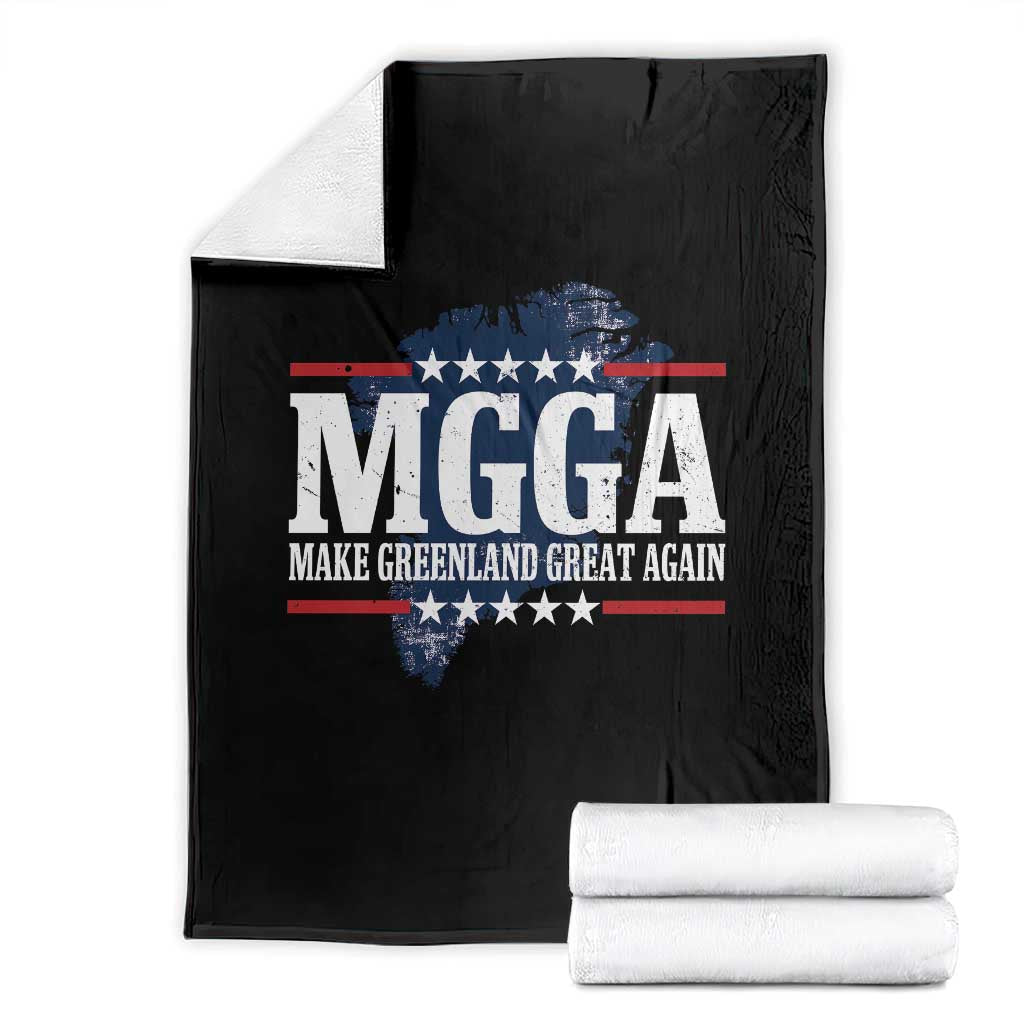 MGGA Make Greenland Great Again Map Graphic Throw Blanket