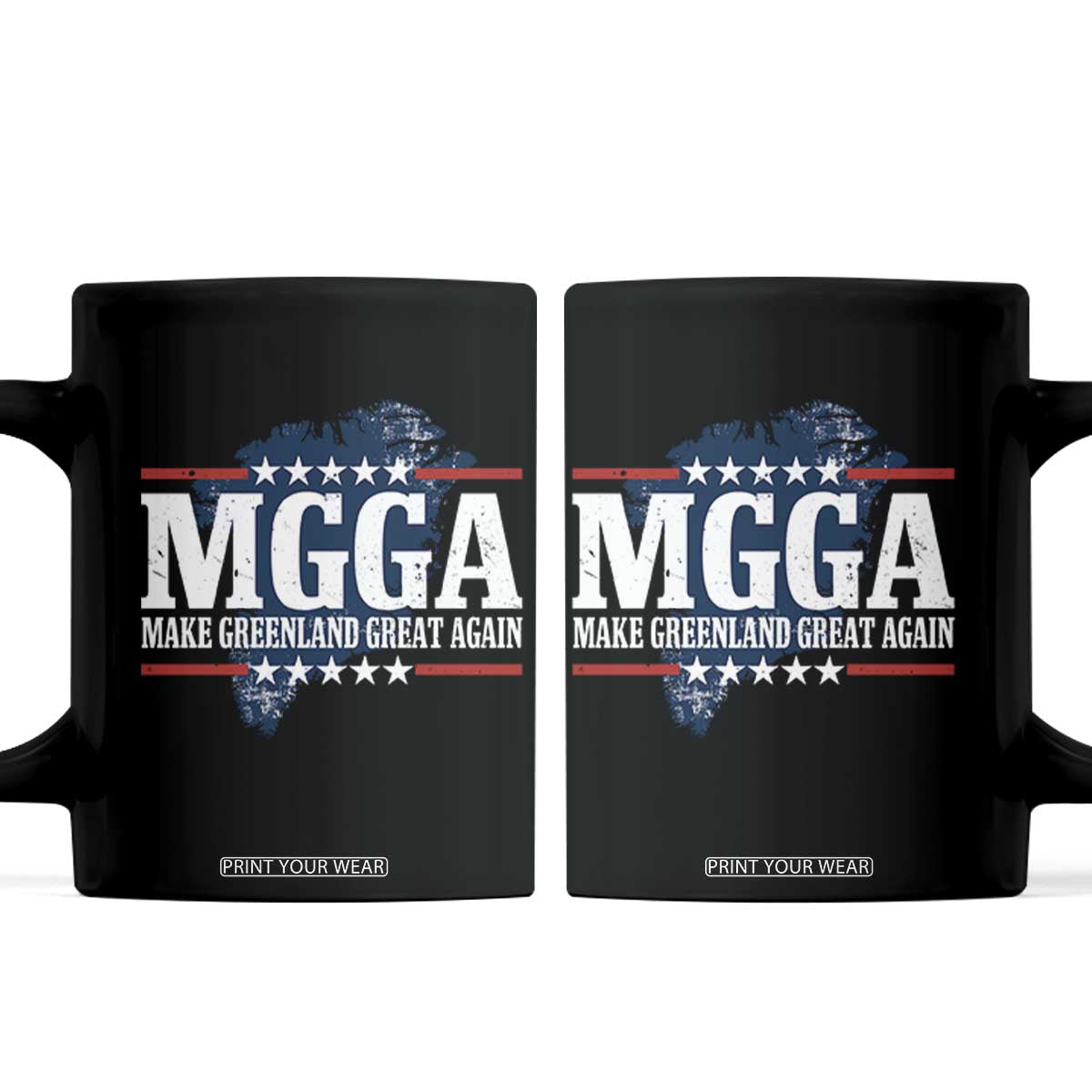 MGGA Make Greenland Great Again Map Graphic Coffee Mug