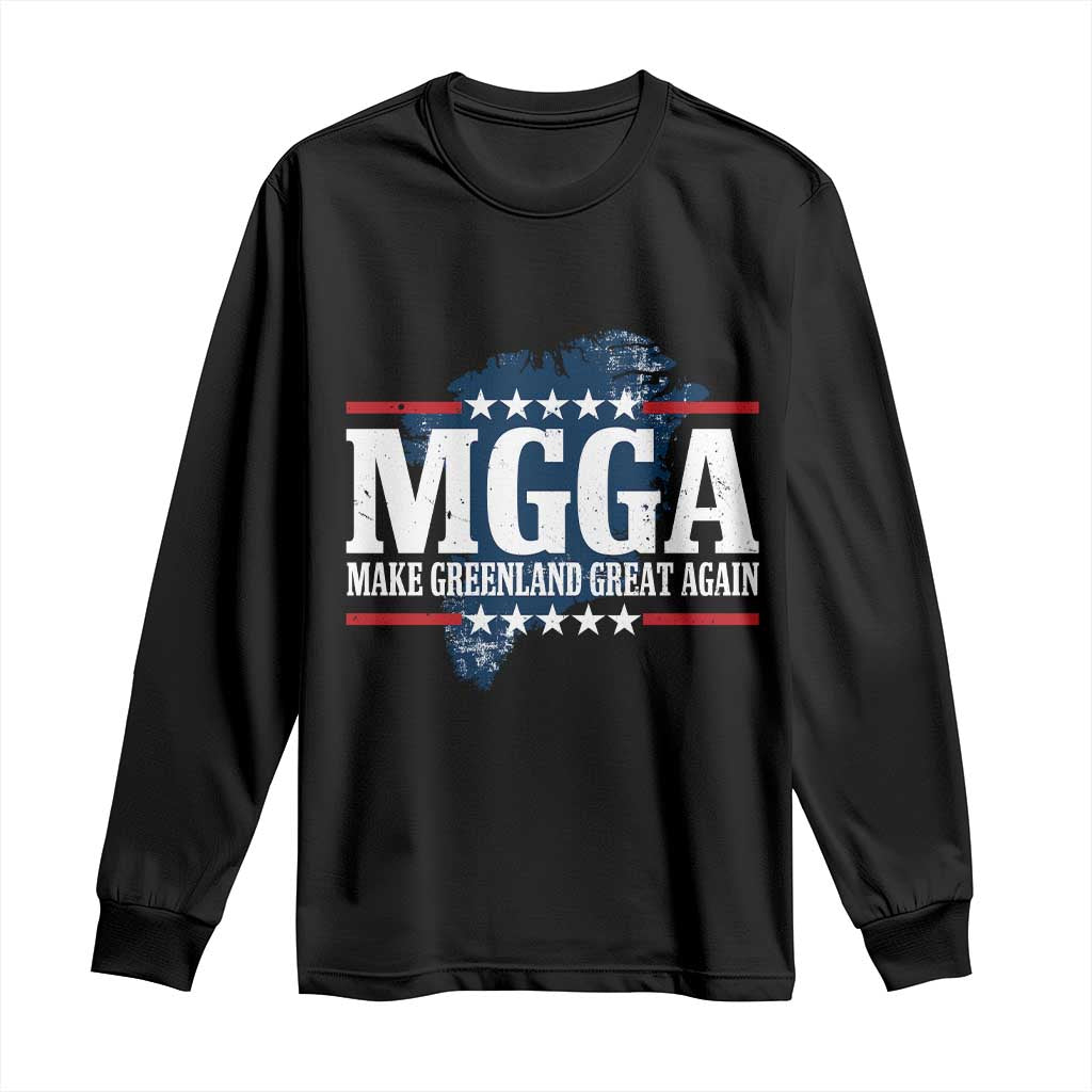 MGGA Make Greenland Great Again Map Graphic Long Sleeve Shirt