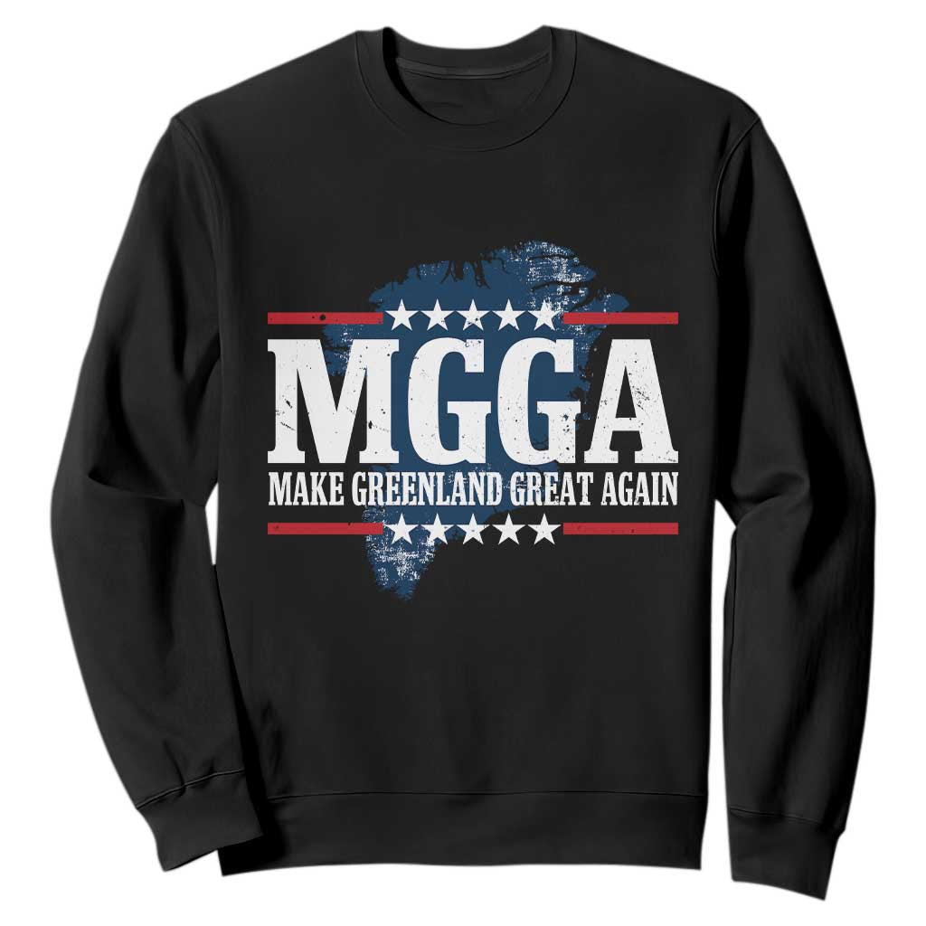 MGGA Make Greenland Great Again Map Graphic Sweatshirt