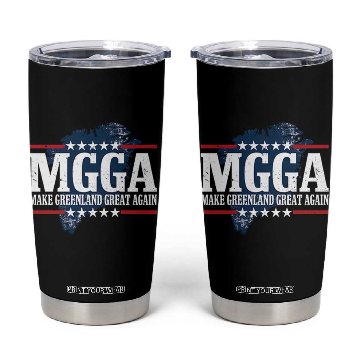 MGGA Make Greenland Great Again Map Graphic Tumbler Cup