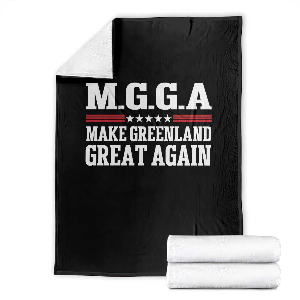 MGGA Make Greenland Great Again Throw Blanket Patriotic Red White Stars Geographical 2026 Parody