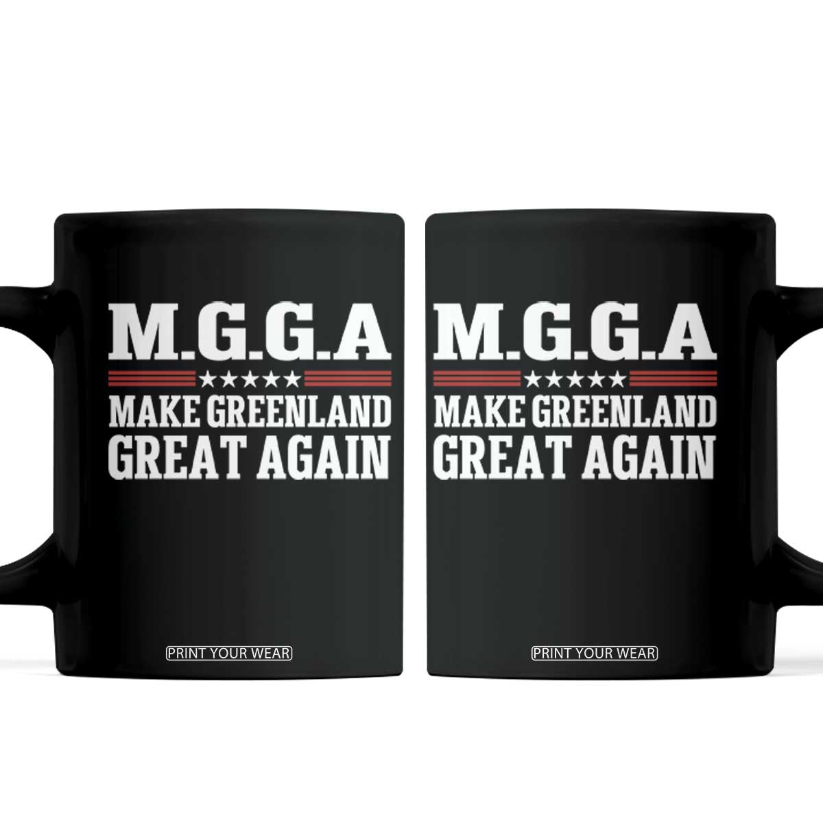 MGGA Make Greenland Great Again Coffee Mug Patriotic Red White Stars Geographical 2026 Parody