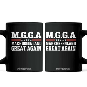 MGGA Make Greenland Great Again Coffee Mug Patriotic Red White Stars Geographical 2026 Parody
