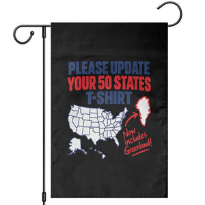Please Update Your 50 States Map USA Now Includes Greenland Garden Flag Funny Geographic Parody Satire