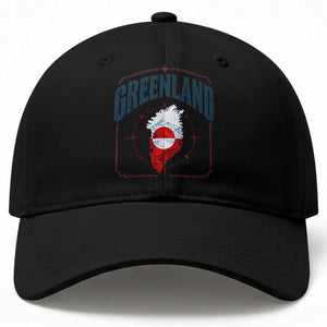 Greenland Flag Map Vintage Compass Graphic Baseball Cap Retro Geographic Country Pride