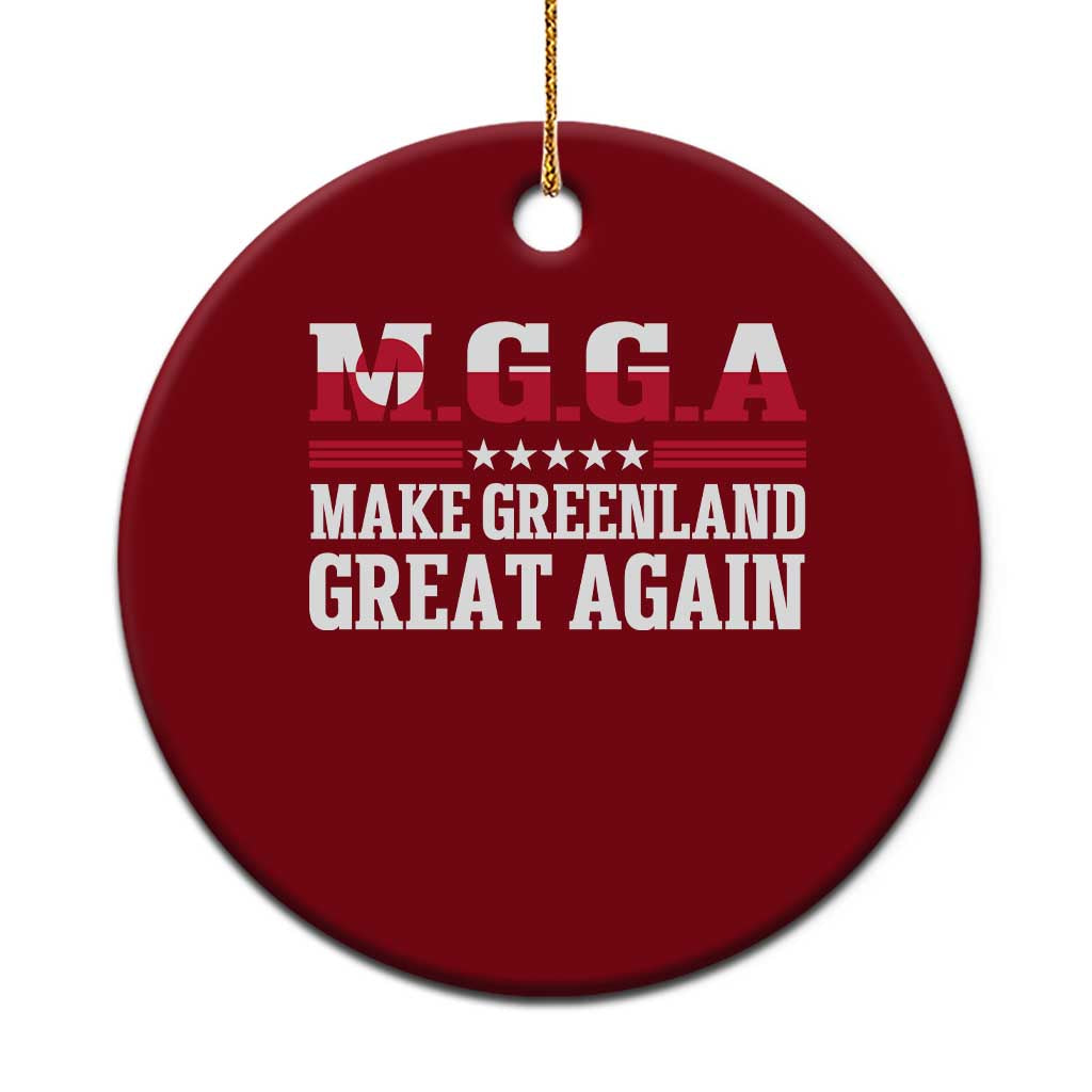 MGGA Make Greenland Great Again Flag Graphic Ceramic Ornament Patriotic Country Flag Geographical 2026 Satire