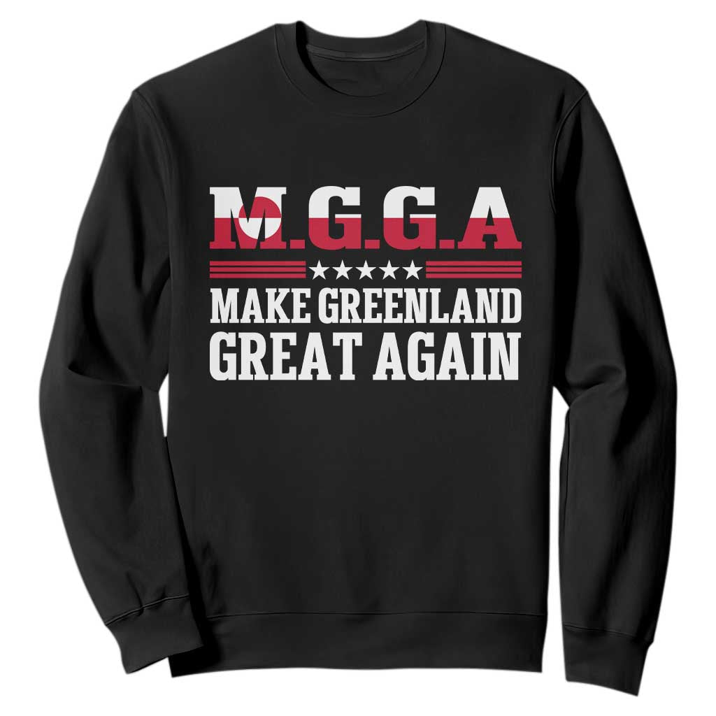 MGGA Make Greenland Great Again Flag Graphic Sweatshirt Patriotic Country Flag Geographical 2026 Satire
