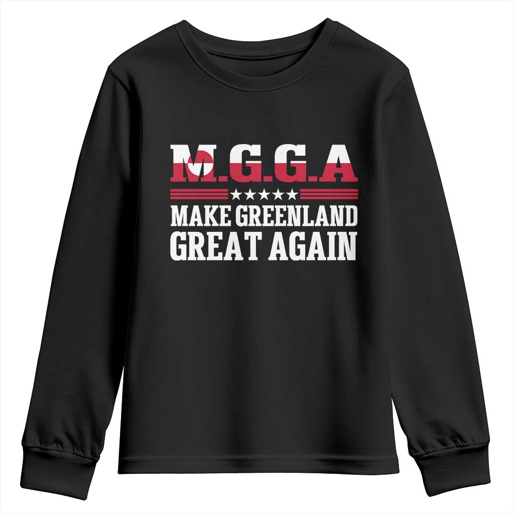 MGGA Make Greenland Great Again Flag Graphic Youth Sweatshirt Patriotic Country Flag Geographical 2026 Satire