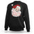 Vintage Christmas Santa Claus Face Xmas Funny Old Fashioned Sweatshirt TS02 Black Printyourwear