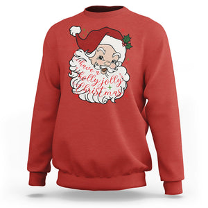 Vintage Christmas Santa Claus Face Xmas Funny Old Fashioned Sweatshirt TS02 Red Printyourwear