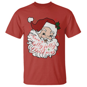 Vintage Christmas Santa Claus Face Xmas Funny Old Fashioned T Shirt TS02 Red Printyourwear