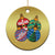 Retro Groovy Merry Christmas Ornament Ho Ho Ho Christmas Ornament TS02 Print Your Wear