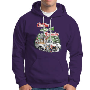 Gnome Christmas Hoodie Chillin With My Gnomies Xmas Truck TS02 Purple Printyourwear