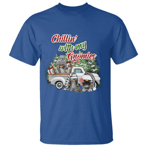 Gnome Christmas T Shirt Chillin With My Gnomies Xmas Truck TS02 Royal Blue Printyourwear