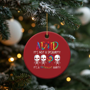 ADHD Awareness Christmas Ornament It's Not A Disability It's A Different Ability TS02 Print Your Wear