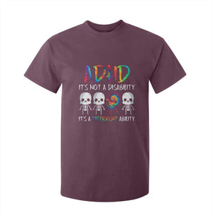 ADHD Awareness T Shirt For Kid It's Not A Disability It's A Different Ability TS02 Maroon Print Your Wear