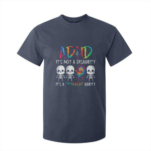 ADHD Awareness T Shirt For Kid It's Not A Disability It's A Different Ability TS02 Navy Print Your Wear