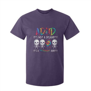 ADHD Awareness T Shirt For Kid It's Not A Disability It's A Different Ability TS02 Purple Print Your Wear