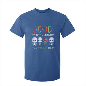 ADHD Awareness T Shirt For Kid It's Not A Disability It's A Different Ability TS02 Royal Blue Print Your Wear