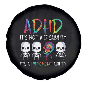 ADHD Awareness Spare Tire Cover It's Not A Disability It's A Different Ability TS02 Print Your Wear