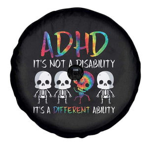 ADHD Awareness Spare Tire Cover It's Not A Disability It's A Different Ability TS02 Print Your Wear