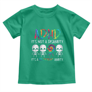 ADHD Awareness Toddler T Shirt It's Not A Disability It's A Different Ability TS02 Irish Green Print Your Wear