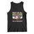 Funny Screaming Moo Deng Tank Top First Of All I'm A Delight Retro Vintage TS02 Black Print Your Wear