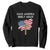 Christian Faith Sweatshirt Make America Godly Again American Flag TS02 Black Print Your Wear