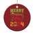 Merry Xmas 2024 Christmas Ornament Classic Festive Xmas Vibe TS02 Print Your Wear