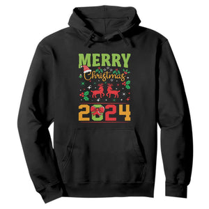 Merry Christmas 2024 Hoodie Classic Festive Xmas Vibe TS02 Black Print Your Wear