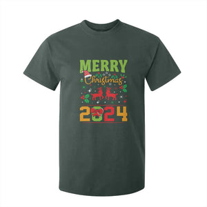 Merry Christmas 2024 T Shirt For Kid Classic Festive Xmas Vibe TS02 Dark Forest Green Print Your Wear