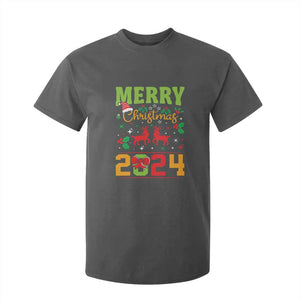 Merry Christmas 2024 T Shirt For Kid Classic Festive Xmas Vibe TS02 Dark Heather Print Your Wear