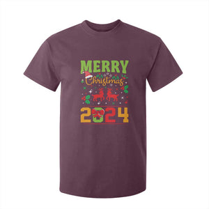 Merry Christmas 2024 T Shirt For Kid Classic Festive Xmas Vibe TS02 Maroon Print Your Wear