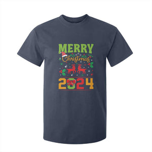 Merry Christmas 2024 T Shirt For Kid Classic Festive Xmas Vibe TS02 Navy Print Your Wear