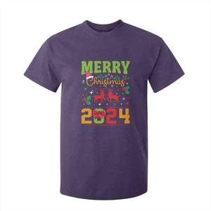 Merry Christmas 2024 T Shirt For Kid Classic Festive Xmas Vibe TS02 Purple Print Your Wear