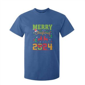 Merry Christmas 2024 T Shirt For Kid Classic Festive Xmas Vibe TS02 Royal Blue Print Your Wear