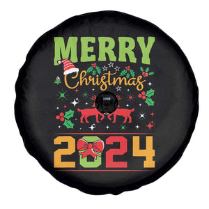 Merry Christmas 2024 Spare Tire Cover Classic Festive Xmas Vibe TS02 Print Your Wear