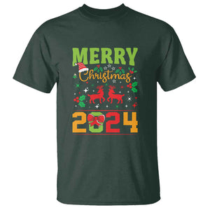 Merry Christmas 2024 T Shirt Classic Festive Xmas Vibe TS02 Dark Forest Green Print Your Wear