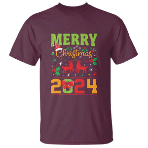 Merry Christmas 2024 T Shirt Classic Festive Xmas Vibe TS02 Maroon Print Your Wear