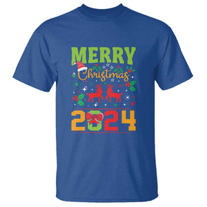 Merry Christmas 2024 T Shirt Classic Festive Xmas Vibe TS02 Royal Blue Print Your Wear