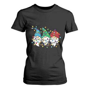 Christmas Gnomies T Shirt For Women It's Fine I'm Fine Everything Is Fine TS02 Black Print Your Wear