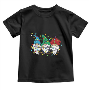 Christmas Gnomies Toddler T Shirt It's Fine I'm Fine Everything Is Fine TS02 Black Print Your Wear