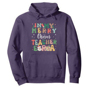 Christmas Choral Music Teacher Hoodie In My Merry Chorus Teacher Era Xmas Carol Master TS02 Purple Print Your Wear