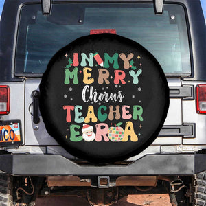 Christmas Choral Music Teacher Spare Tire Cover In My Merry Chorus Teacher Era Xmas Carol Master TS02 No hole Black Print Your Wear