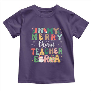 Christmas Choral Music Teacher Toddler T Shirt In My Merry Chorus Teacher Era Xmas Carol Master TS02 Purple Print Your Wear