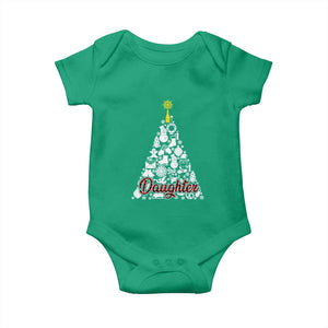 Christmas Tree Baby Onesie Red Plaid Daughter TS02 Irish Green Print Your Wear