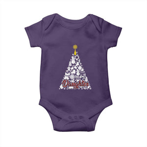 Christmas Tree Baby Onesie Red Plaid Daughter TS02 Purple Print Your Wear