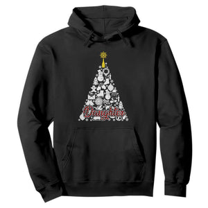 Christmas Tree Hoodie Red Plaid Daughter TS02 Black Print Your Wear