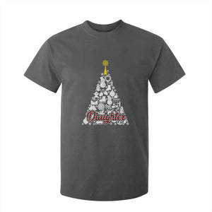 Christmas Tree T Shirt For Kid Red Plaid Daughter TS02 Dark Heather Print Your Wear